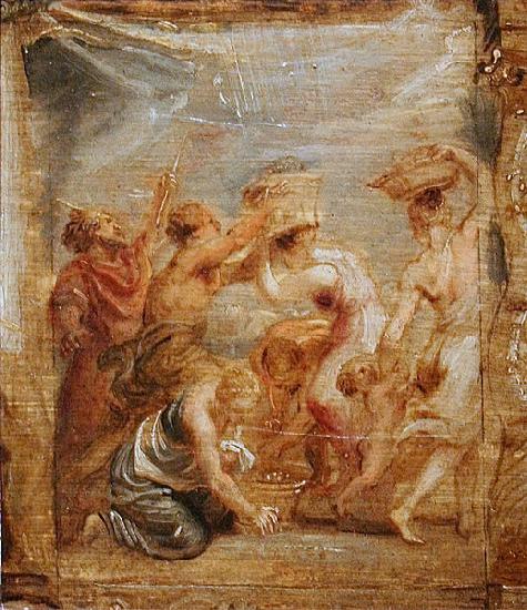 Peter Paul Rubens The Israelites Gathering Manna oil painting image
